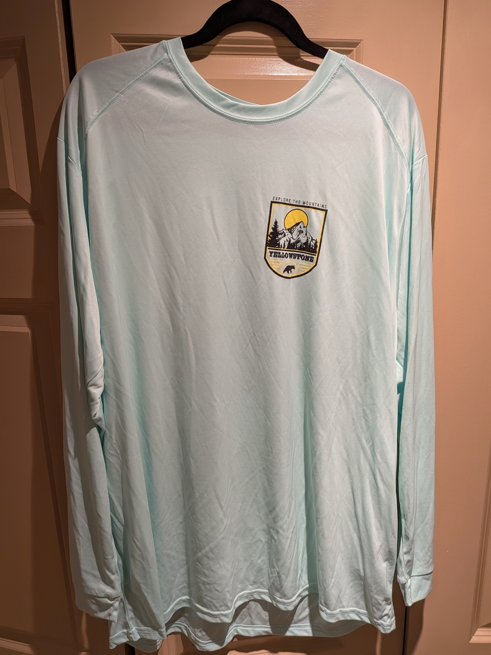 Men's Lightweight Yellowstone Long-Sleeve Shirt - Mint - 2X UPF/Swim Shirt
